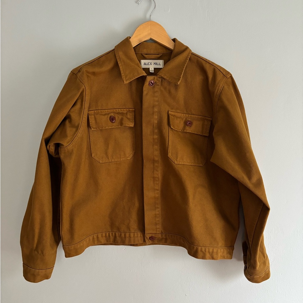 Alex Mill Patrick Denim Jacket Golden Khaki size L